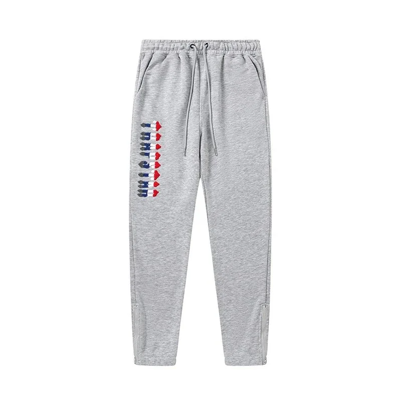 A Bathing Ape BAPE Grey Sweatpants with Red White Blue Logo Grey - 1