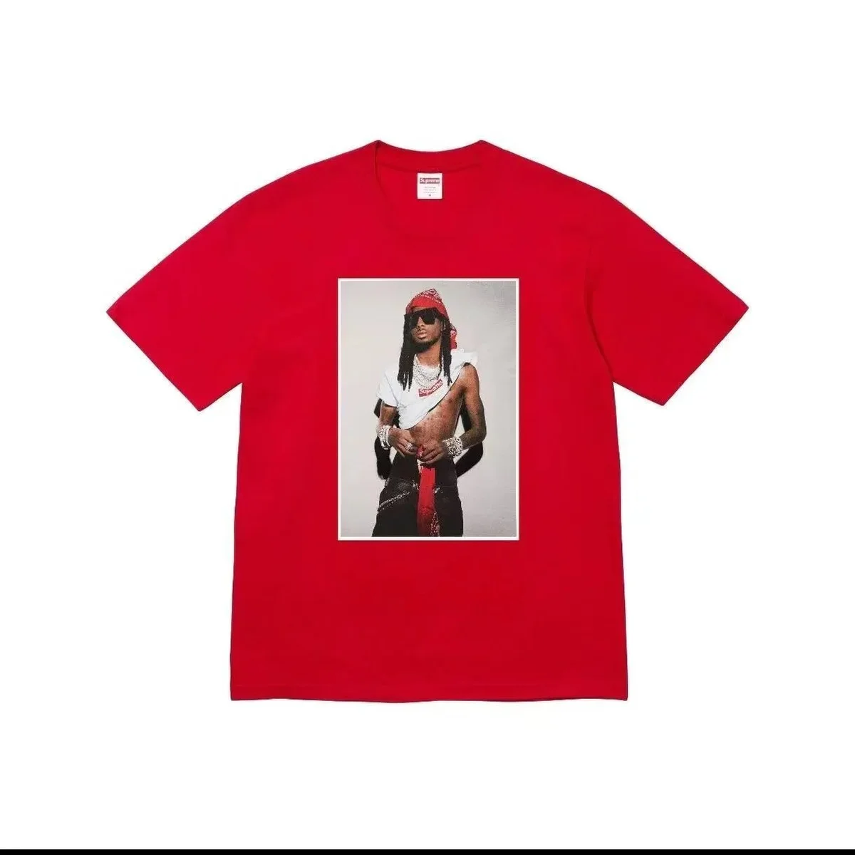 Supreme Supreme Red Photo Print T-Shirt Red