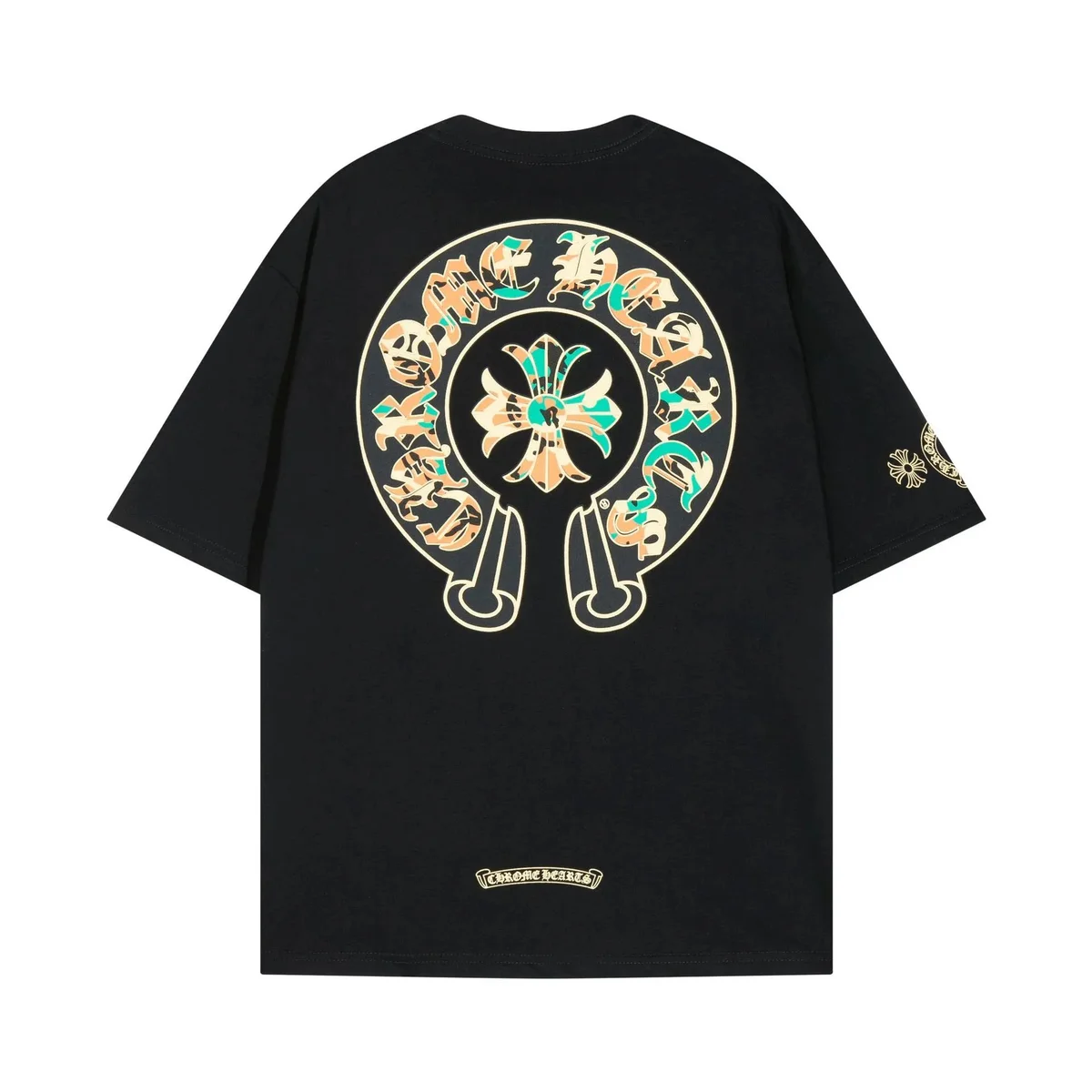 Chrome Hearts Chrome Hearts CH T-Shirt Black/Gold/Teal Black