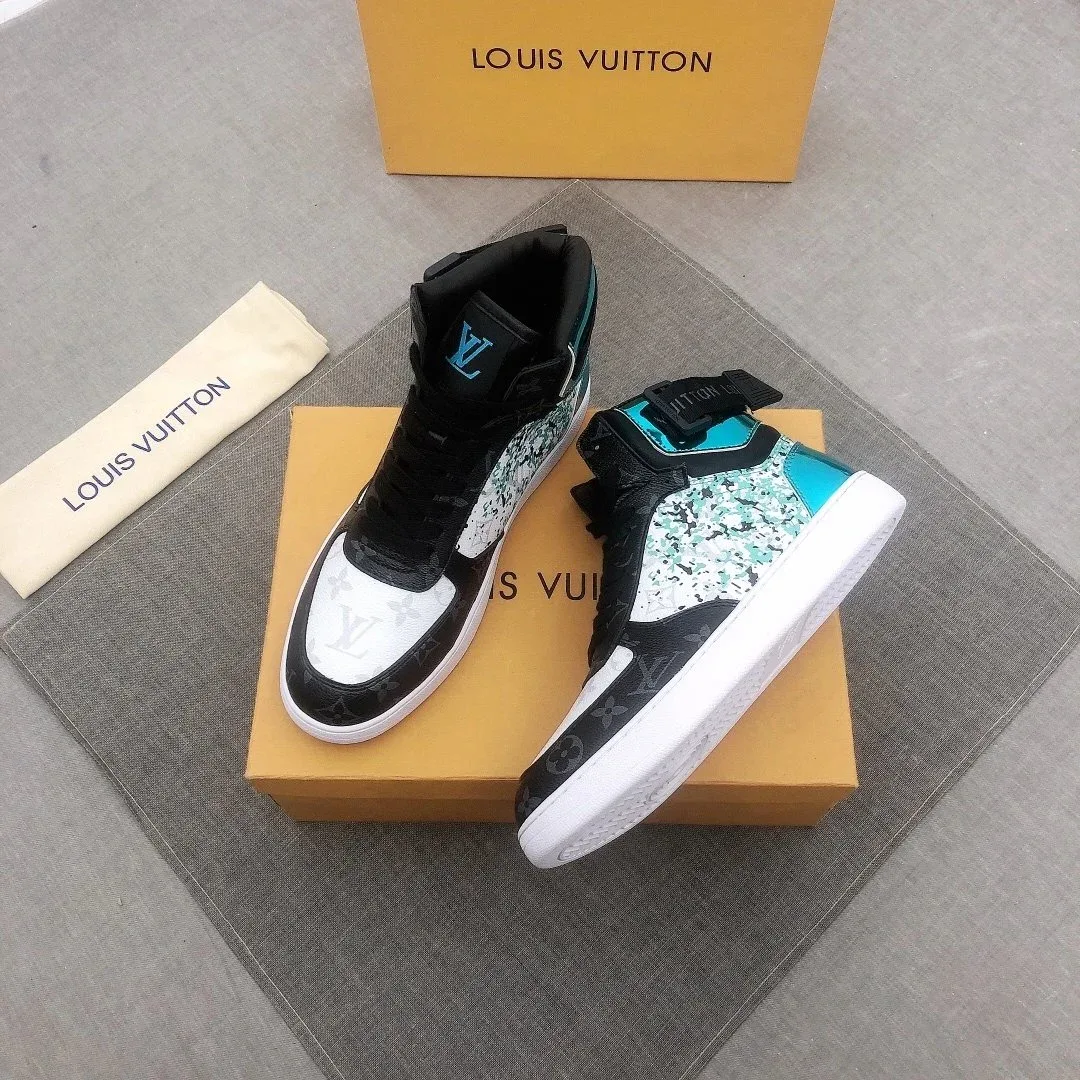 Louis Vuitton Louis Vuitton LV Trainer High Top Multicolor Monogram Sneakers Multicolor