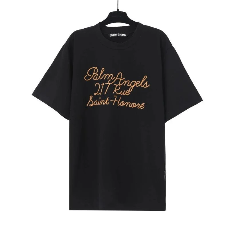 Palm Angels Palm Angels '217 Rue Saint-Honoré' Black T-Shirt Black - 1
