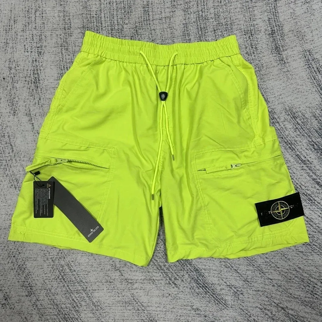 Stone Island Stone Island 23 Neon Yellow Shorts Yellow