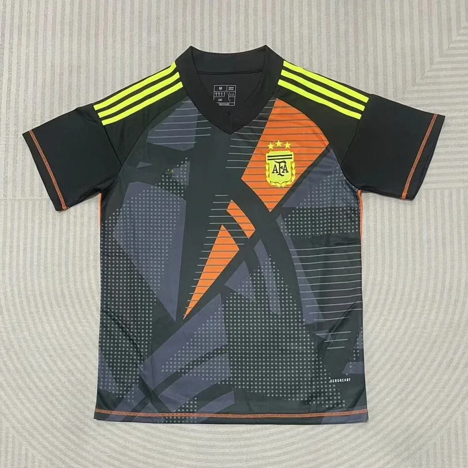 Adidas Adidas Classic Football Argentina Away Jersey Black/Orange Black - 1