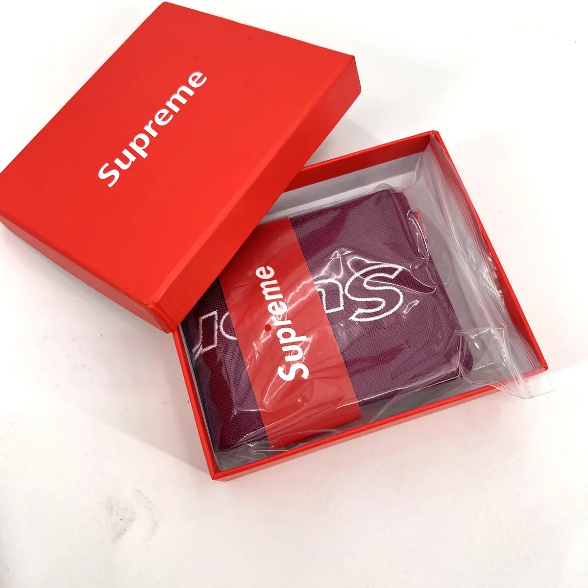 Supreme Supreme Box Logo Red Wallet Red - 1