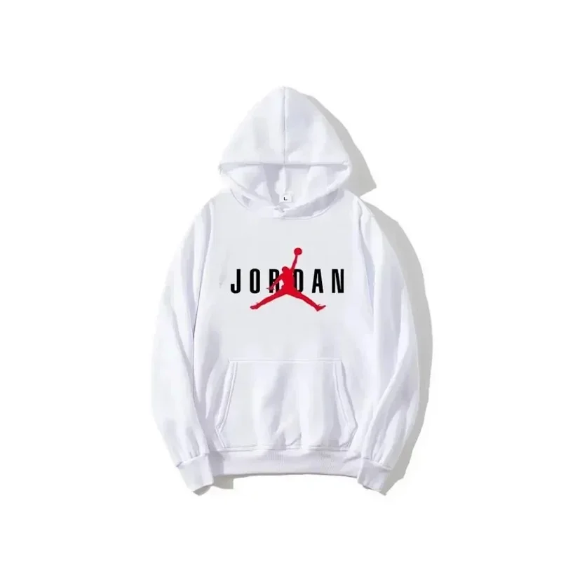 Jordan Jordan Air Jordan White Red Logo Hoodie White - 1