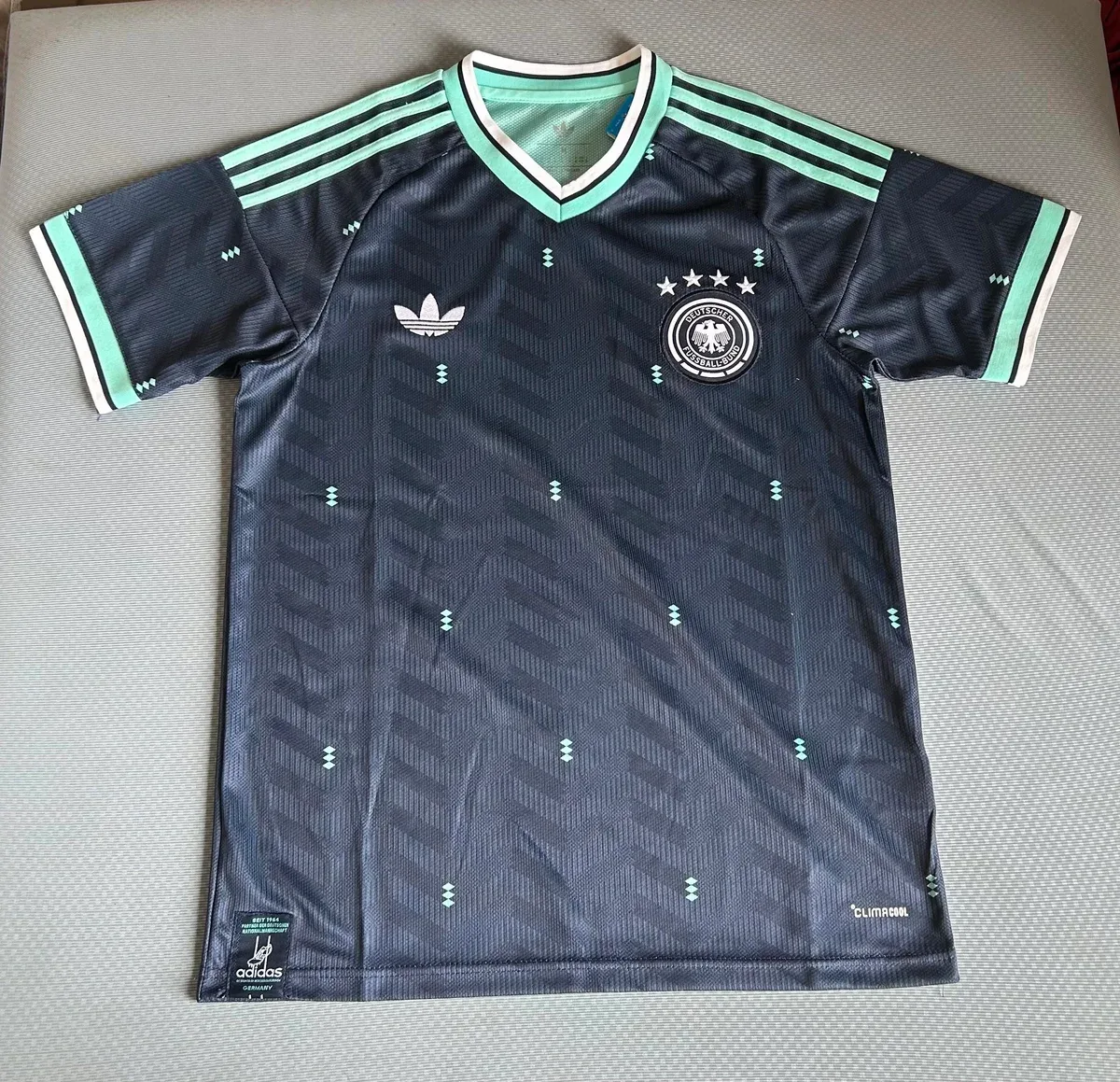 Adidas Adidas Germany Away Jersey Black/Green Sporty Black - 1