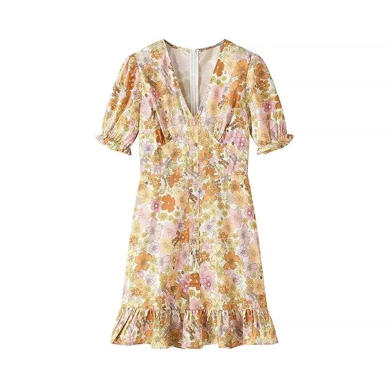 Other Floral Print Casual Dress Multicolor - 1