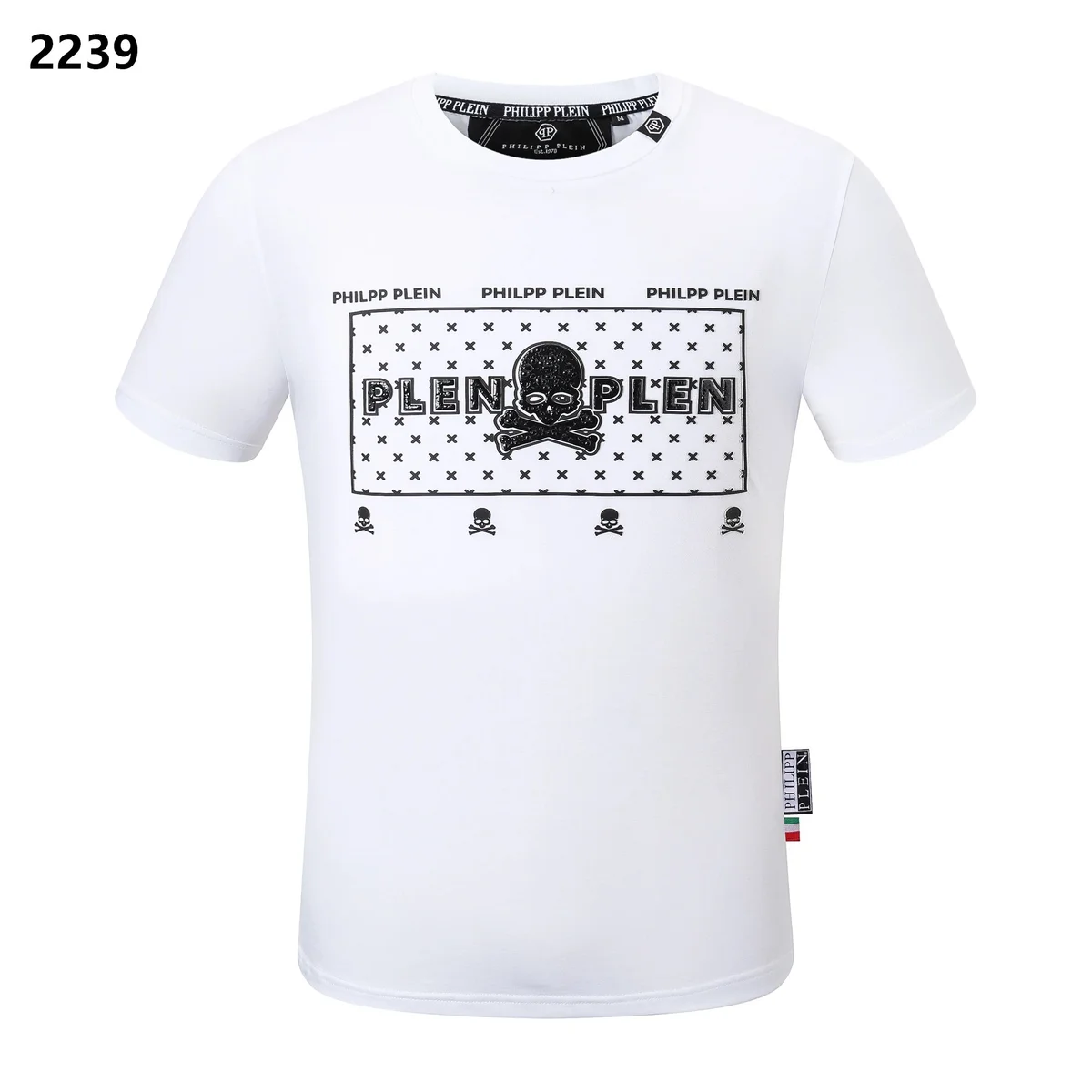 Philipp Plein Philipp Plein Skull Print T-Shirt White White - 1