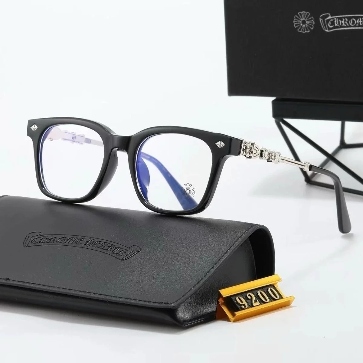 Chrome Hearts Chrome Hearts CH 9200 Black Silver Eyewear Black