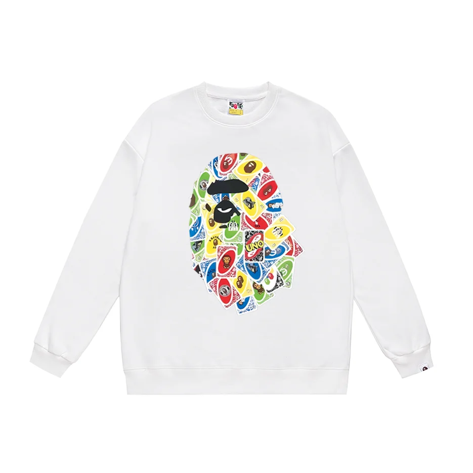 A Bathing Ape A Bathing Ape BAPE STA White Uno Print Sweatshirt White - 1