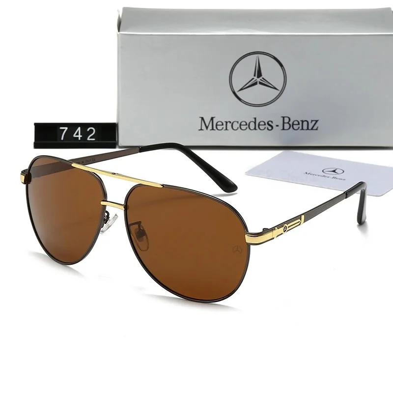 Mercedes-Benz Mercedes-Benz 742-B Aviator Sunglasses Black - 1
