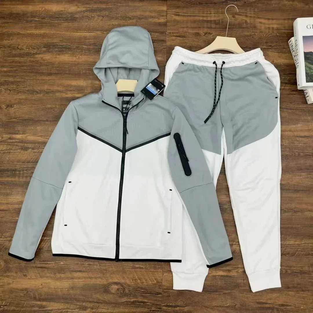 Other Unisex Smoke Grey/White Tracksuit Set Grey - 1