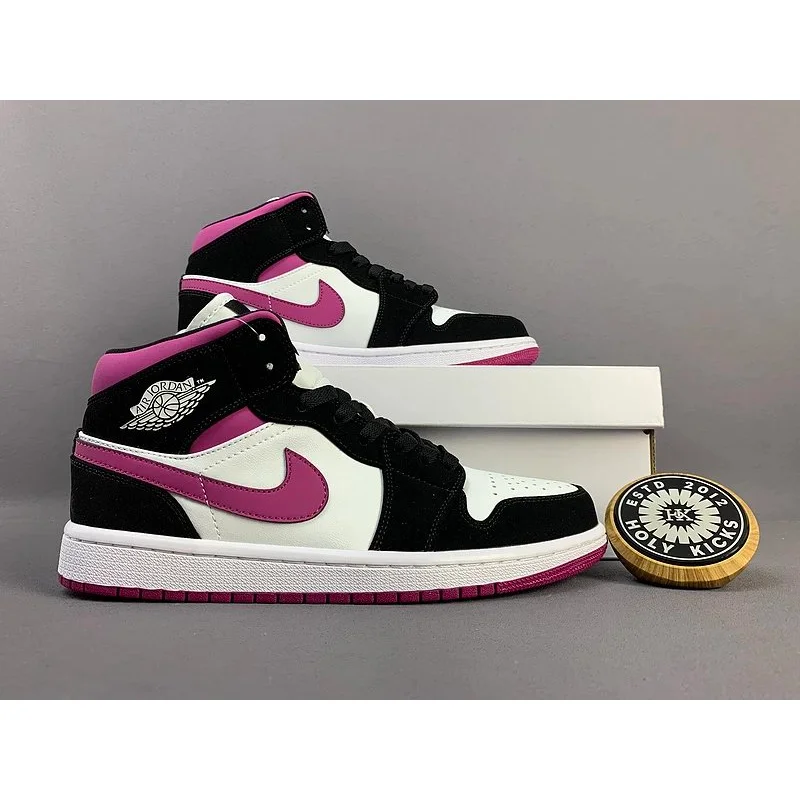 Nike Nike Air Jordan 1 Black Fuchsia Sneakers Black - 1