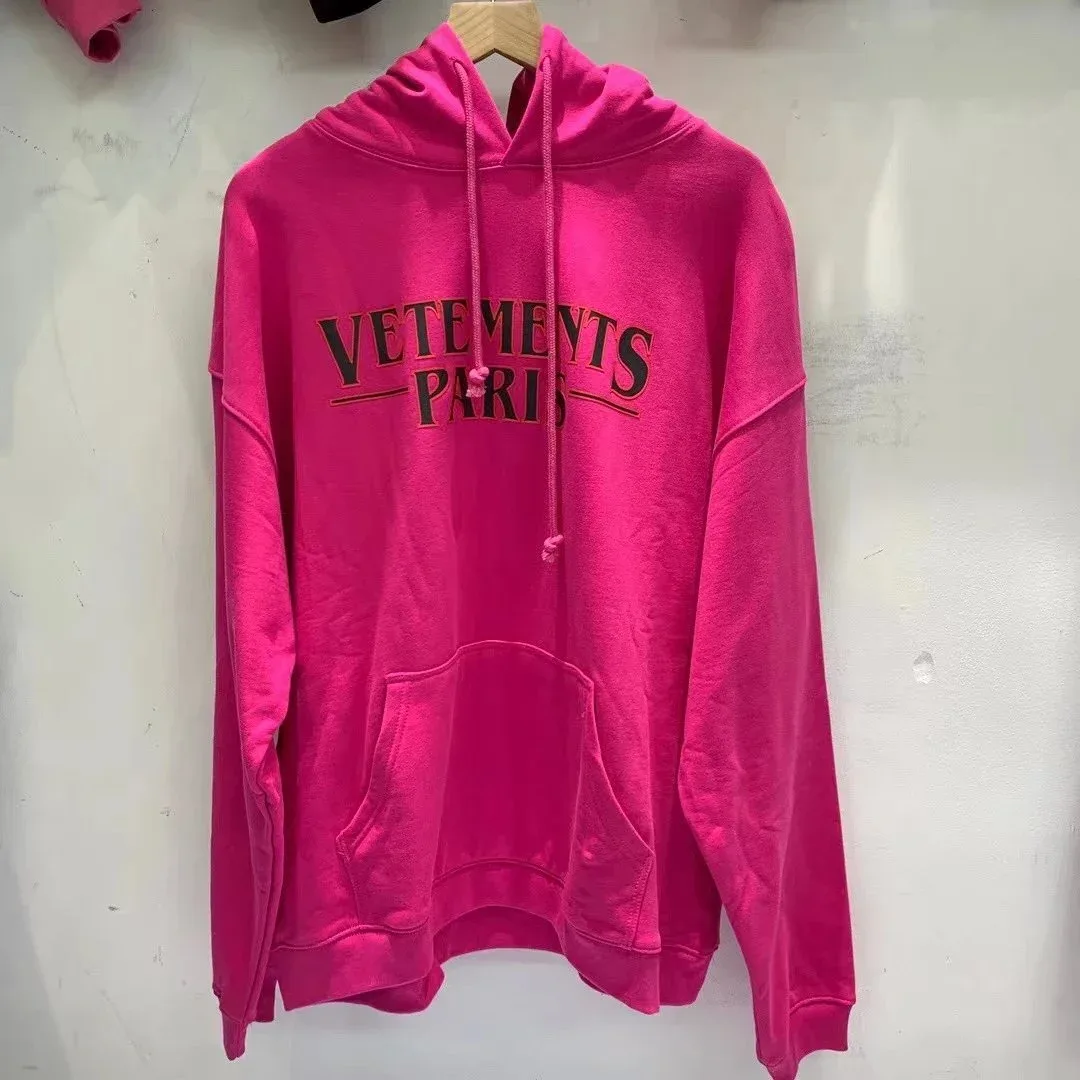 Vetements Vetements Paris Red Hoodie Red - 1