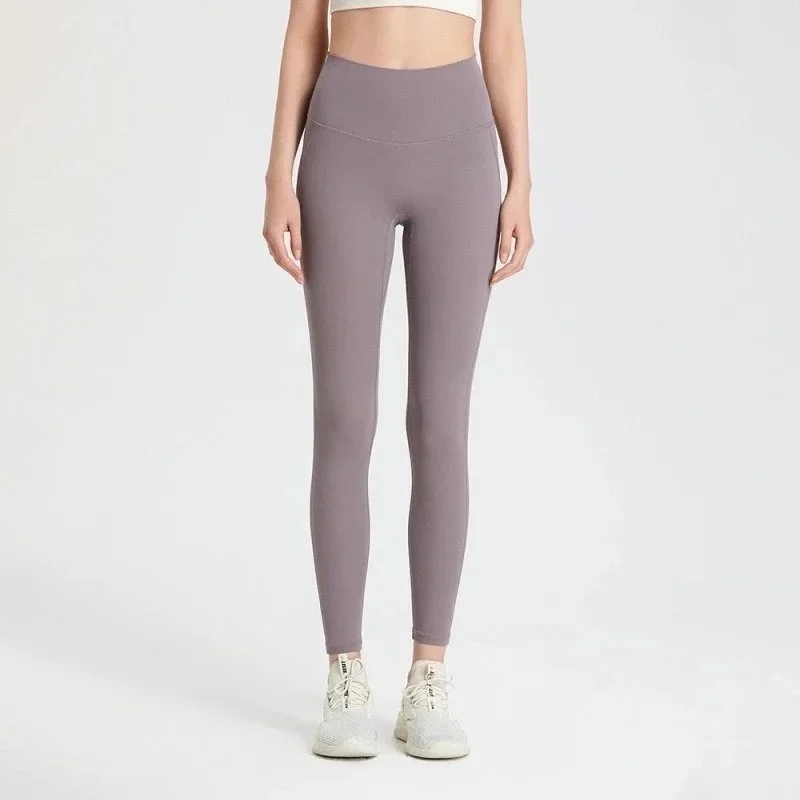 Other Unisex Grey Purple Leggings Purple - 1