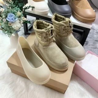 Other Beige Suede Lace-Up Ankle Boots Beige