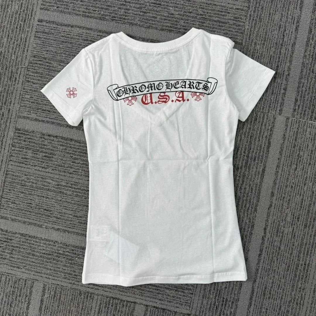 Chrome Hearts Chrome Hearts White USA T-Shirt White - 1