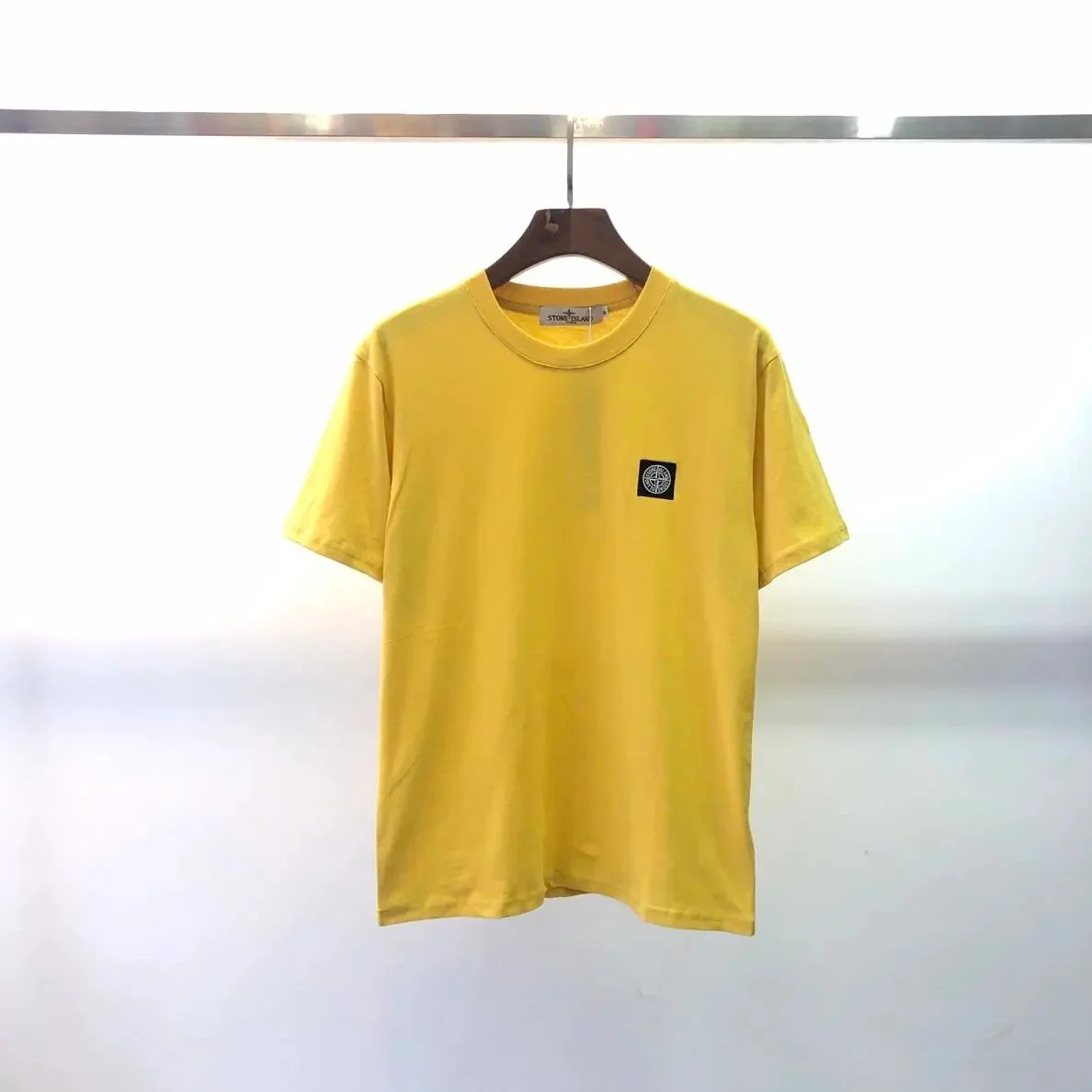 Stone Island Stone Island Yellow Logo T-Shirt Yellow