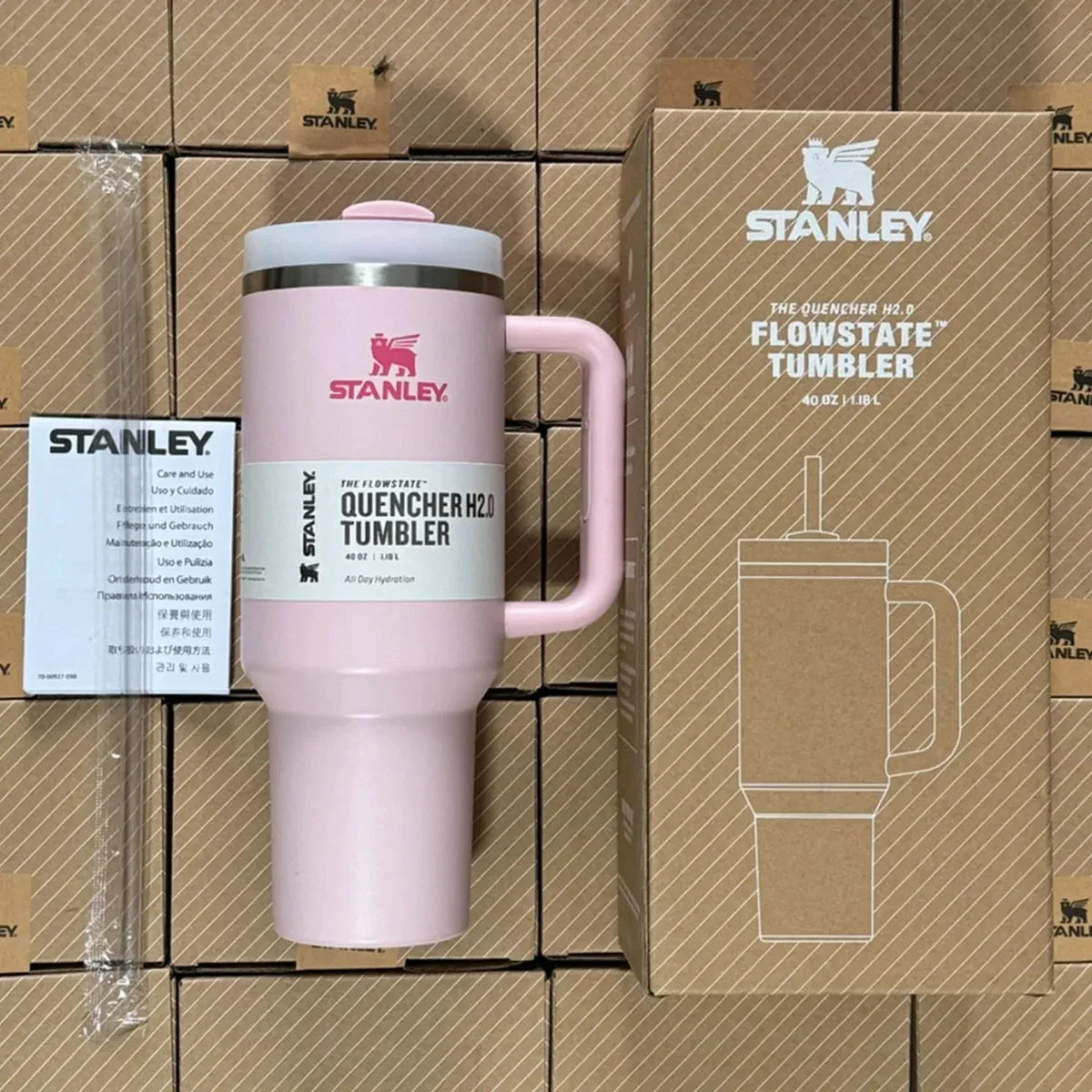 Stanley Stanley Quencher H2.0 Flowstate Tumbler Pink Pink - 1