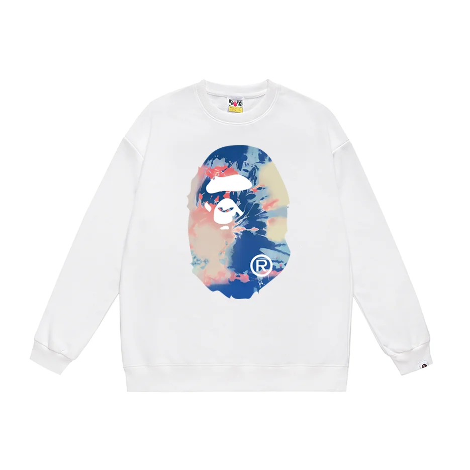 A Bathing Ape A Bathing Ape BAPE STA White Color Block Sweatshirt White - 1