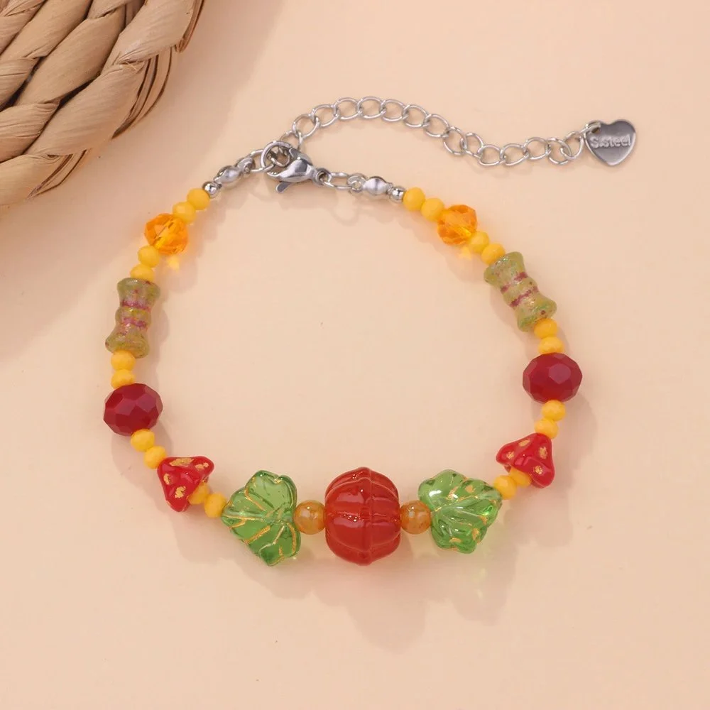 Other 5-春夏森系手链 Colorful Bead Bracelet Multicolor - 1