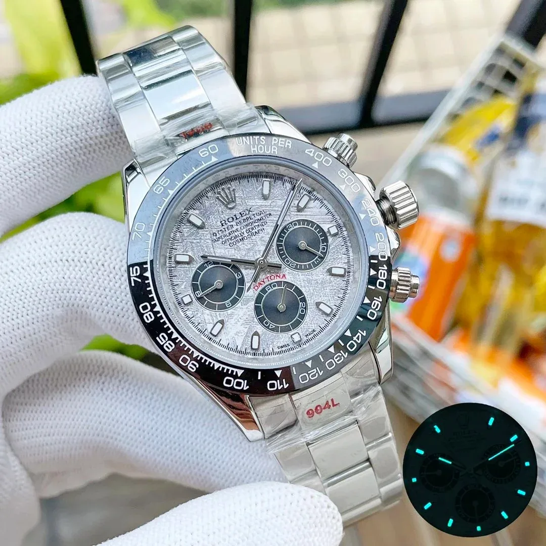 Rolex Rolex Daytona Cosmograph Silver Meteorite Dial Steel Watch Silver - 1