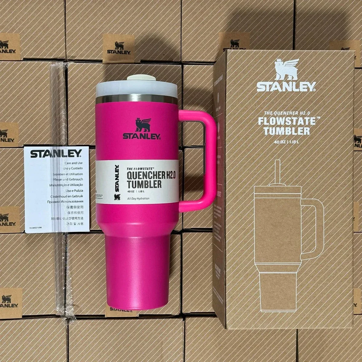 Stanley Stanley Quencher H2.0 Flowstate Tumbler Pink 40 OZ Pink - 1