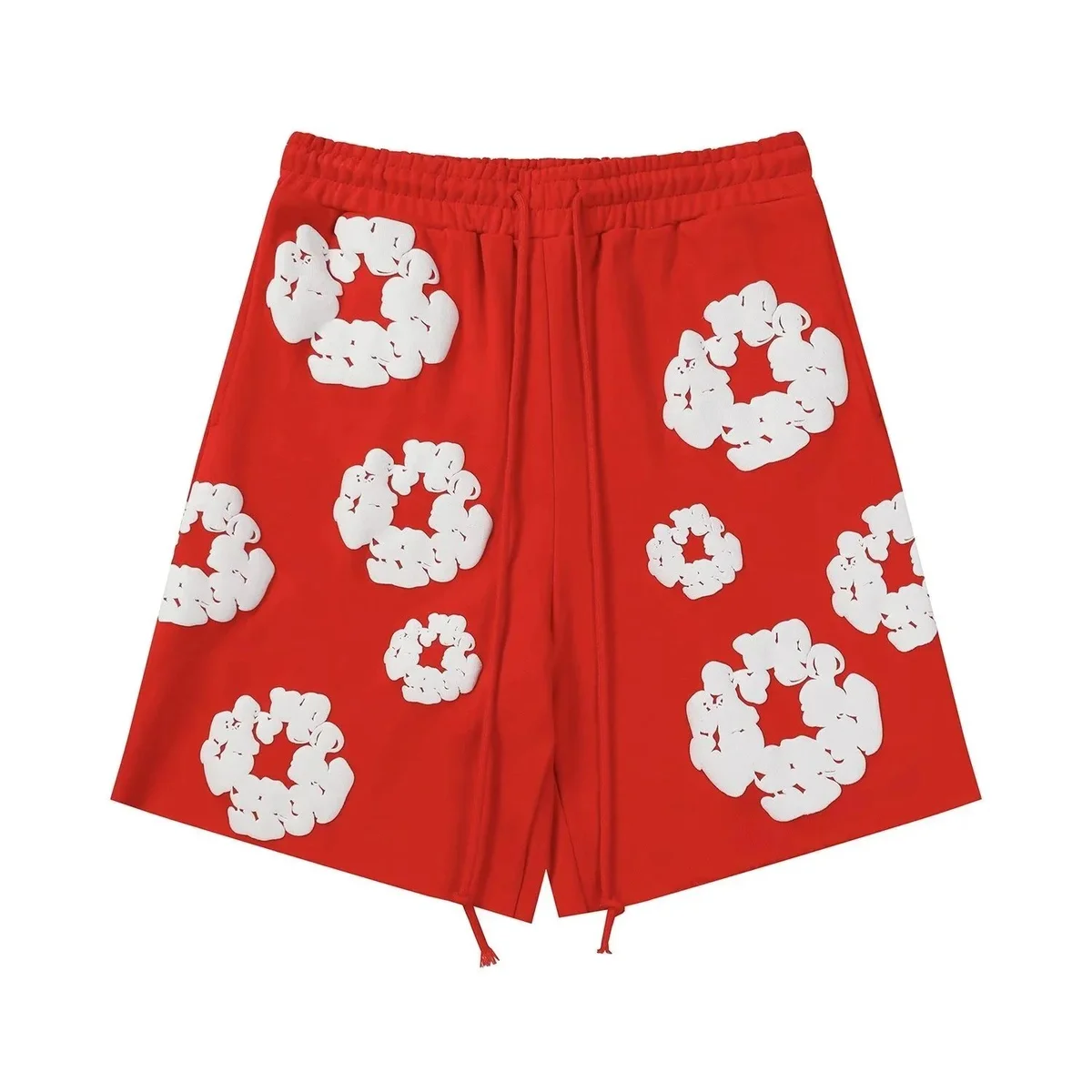 Other Red White Cloud Print Shorts Red - 1