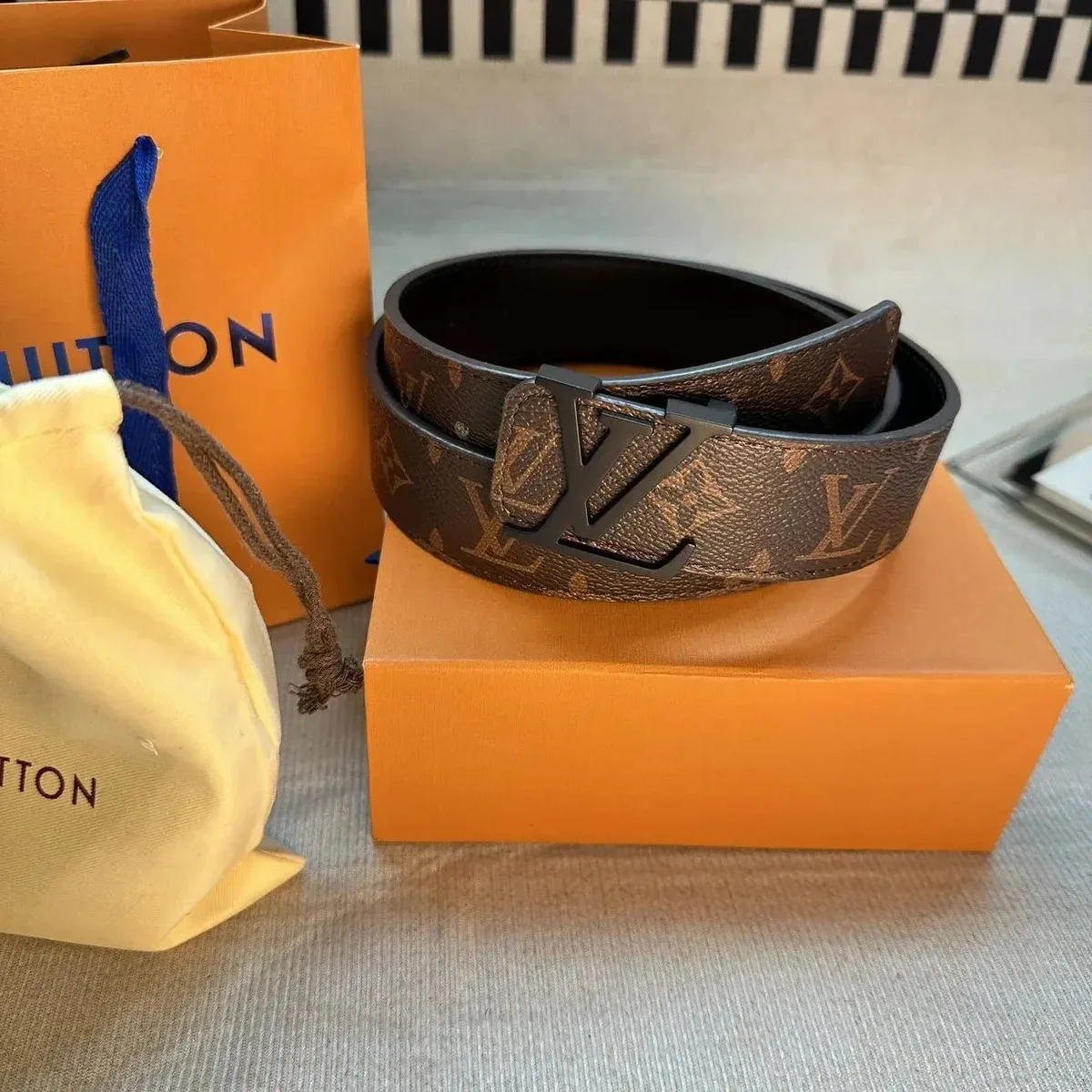 Louis Vuitton Louis Vuitton Monogram 19 Brown Belt Brown