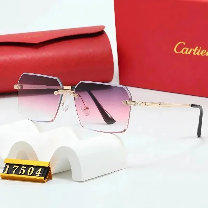 Cartier Cartier Soleil Blanc 16 Gold/Pink Gradient Sunglasses Gold - 1