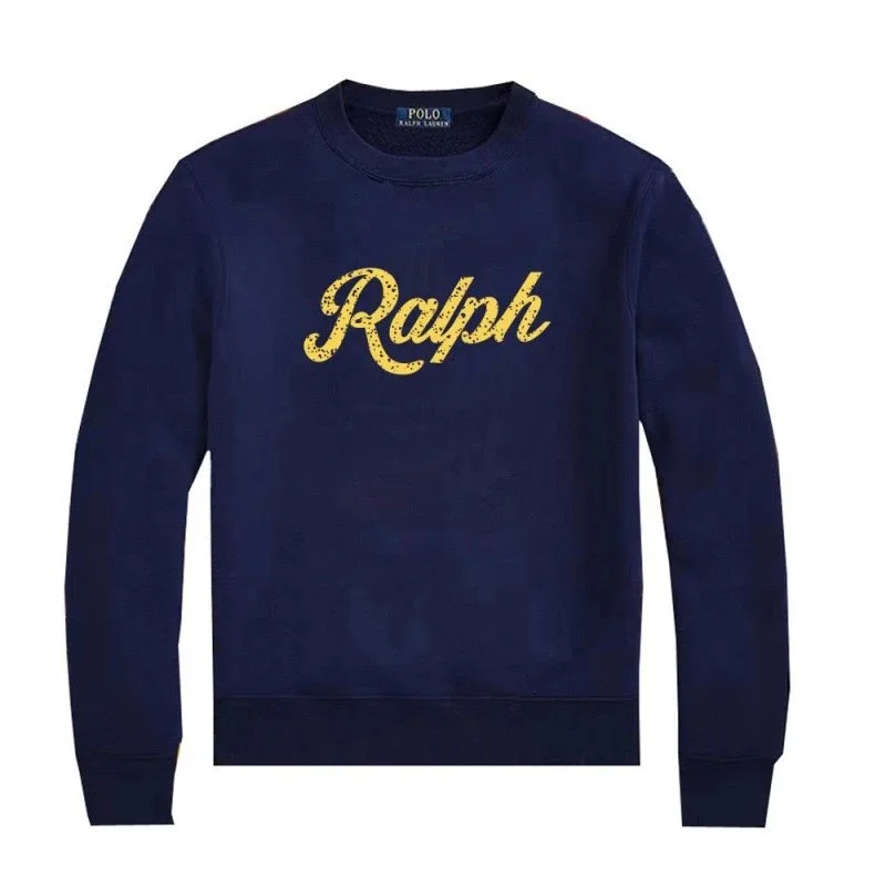 Polo Ralph Lauren Polo Ralph Lauren Navy Yellow 'Ralph' Crewneck Sweatshirt Navy - 1