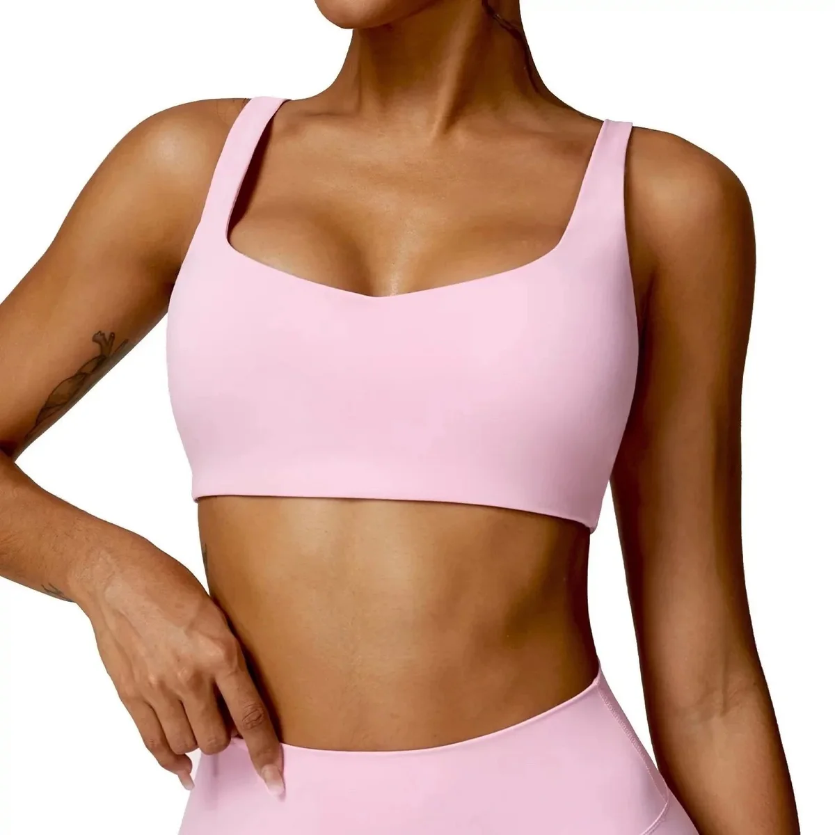 Other Lululemon Pink Lotus Bralette Sports Top Pink - 1