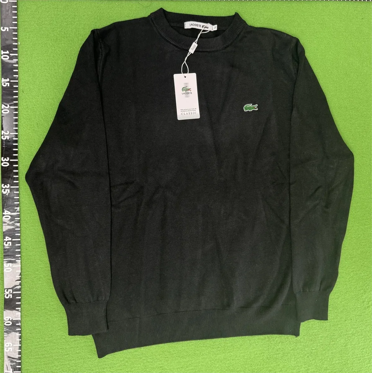 Lacoste Lacoste Classic Black Crewneck Sweater Black - 1