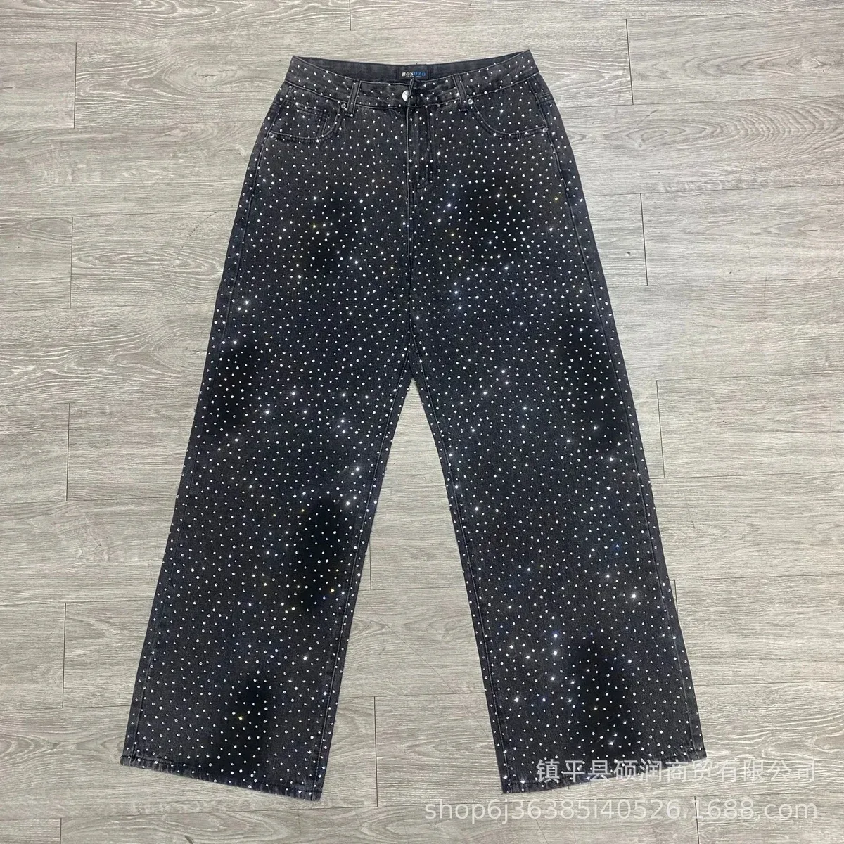 Other Star Print Black Jeans Black - 1