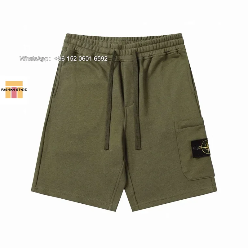 Stone Island Stone Island Olive Green Cargo Shorts Green