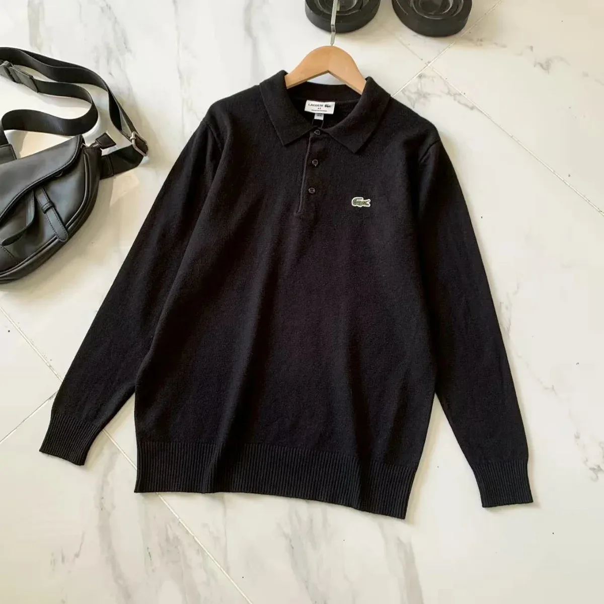 Lacoste Lacoste Classic Polo Sweater Black Black - 1