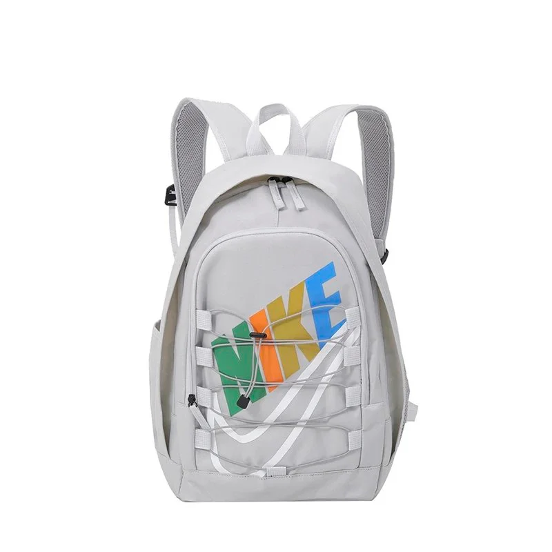 Nike Nike Light Grey Backpack with Multi-Color Logo Grey