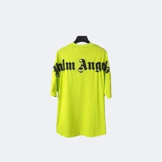 Palm Angels Palm Angels Neon Yellow 'Palm Angels' T-Shirt Yellow - 1