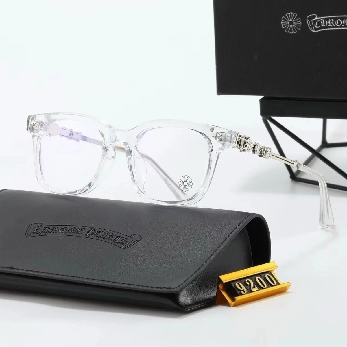 Chrome Hearts Chrome Hearts Floral Cross 9200 Silver Eyeglasses Silver