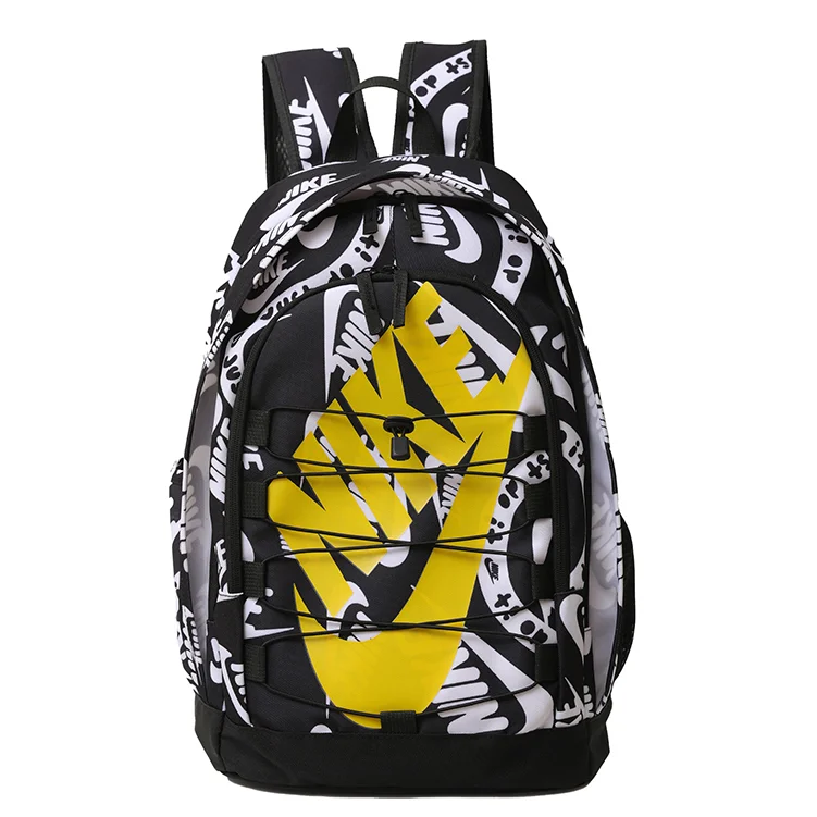 Nike Nike D768-2 Black Yellow Backpack Black