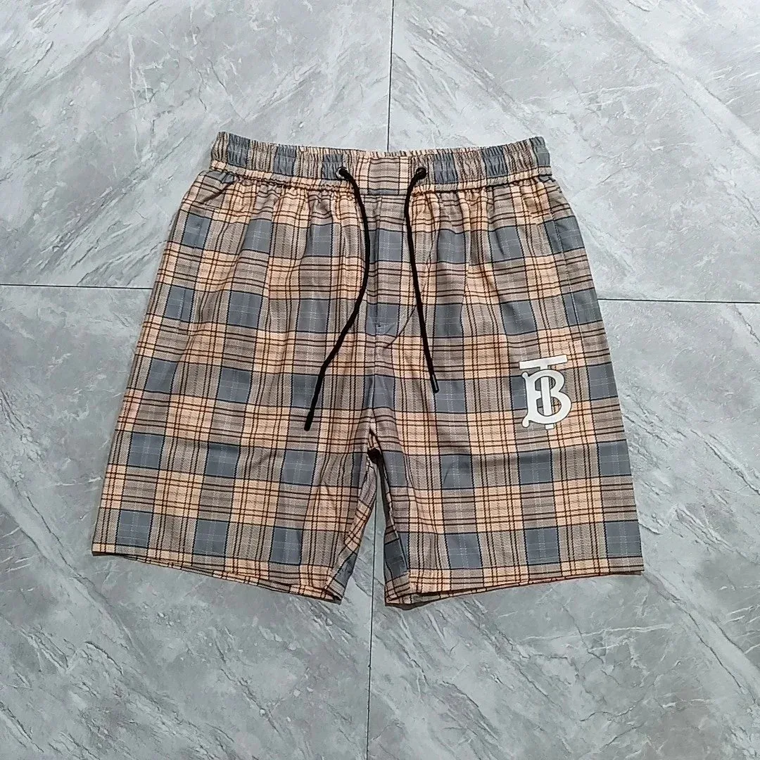 Burberry Burberry Vintage Check Beige/Grey Plaid Shorts Multicolor