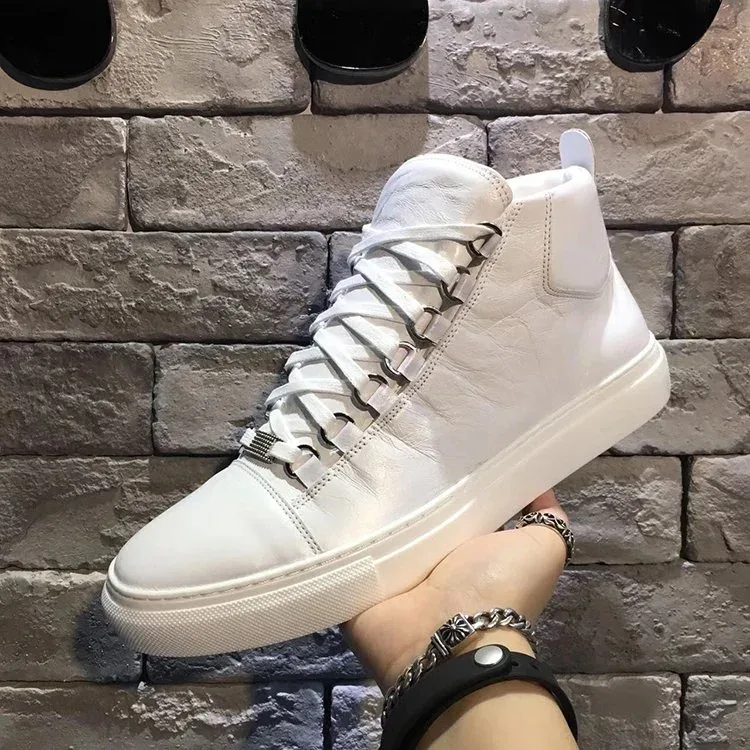 Other White High-top Leather Sneakers White - 1