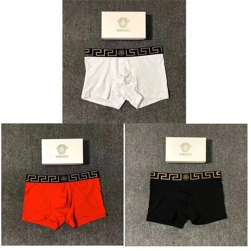 Versace Versace Medusa White/Black/Red Gift Set 3-Pack Boxer Briefs Multicolor