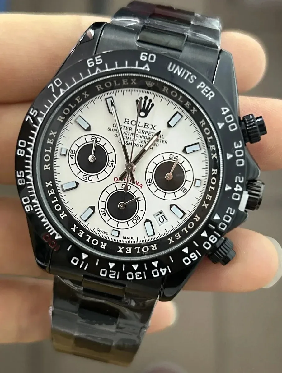 Rolex Rolex Daytona Cosmograph Black & White Chronograph Watch Black - 1