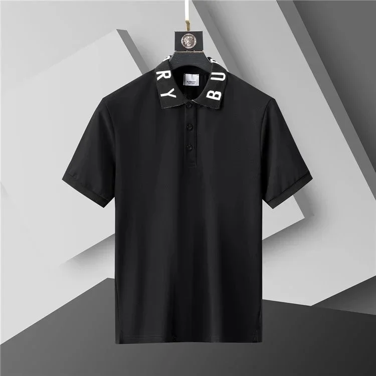Burberry Burberry Solid Black Polo Shirt Black