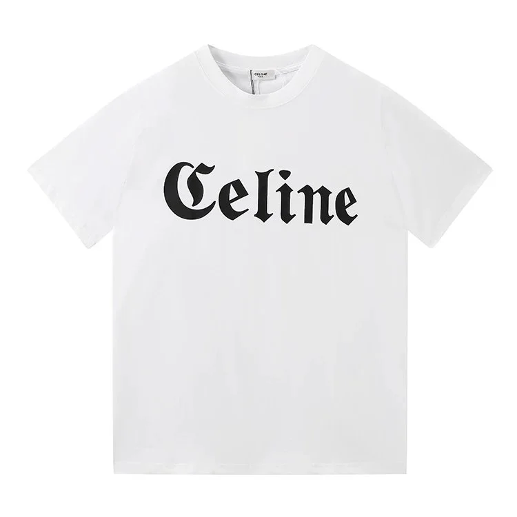 Celine Celine Classic Logo White T-Shirt White - 1