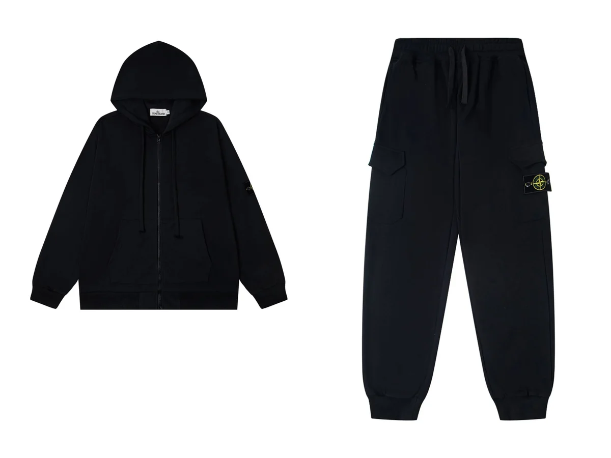 Stone Island Stone Island 68-15 Black Tracksuit Set Black