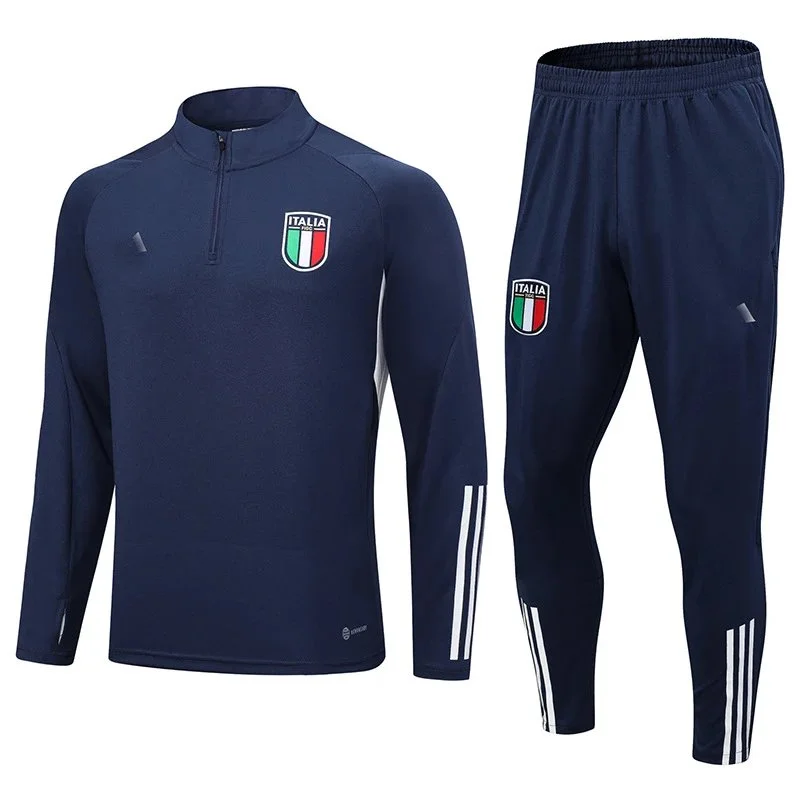 Adidas Adidas Italia Classic Football Tracksuit Navy Blue Navy - 1