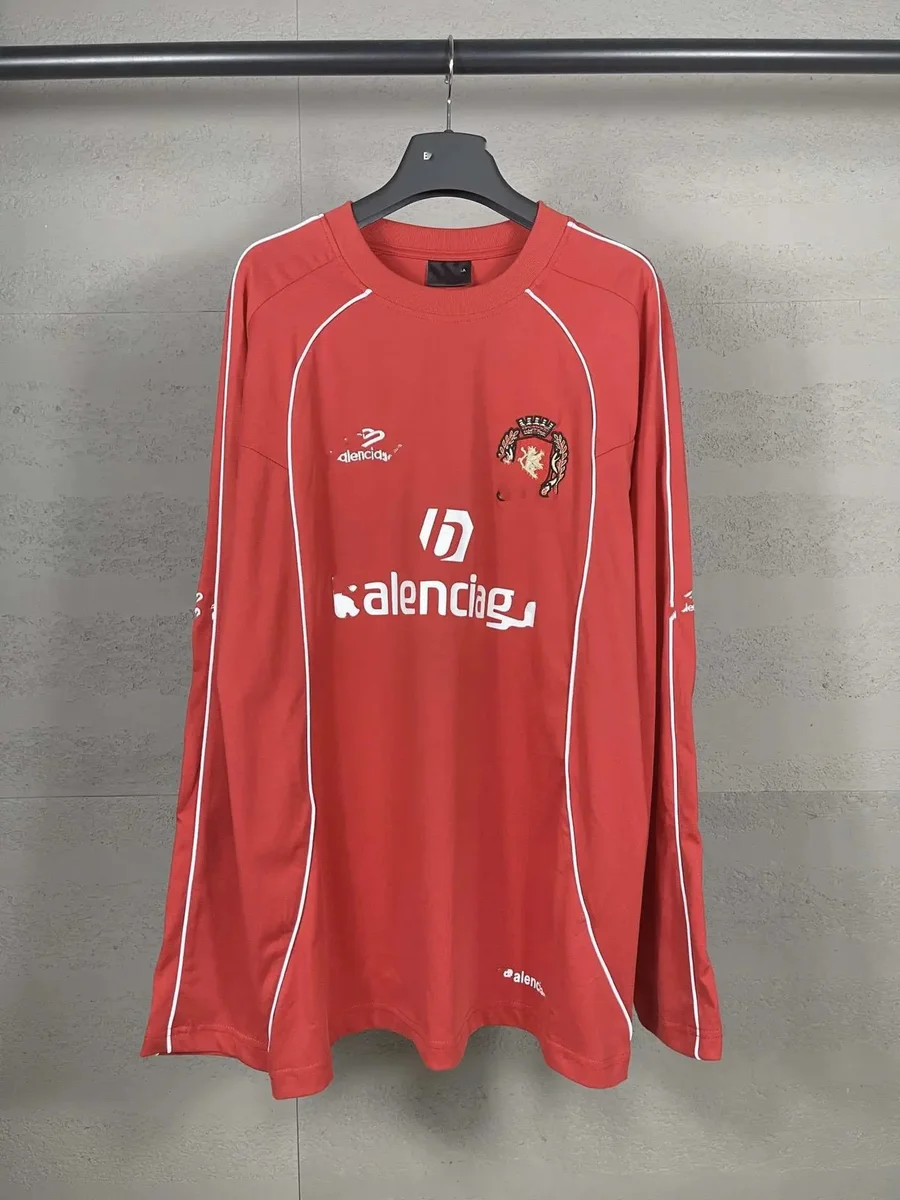 Balenciaga Balenciaga Red Long-Sleeve Shirt Red