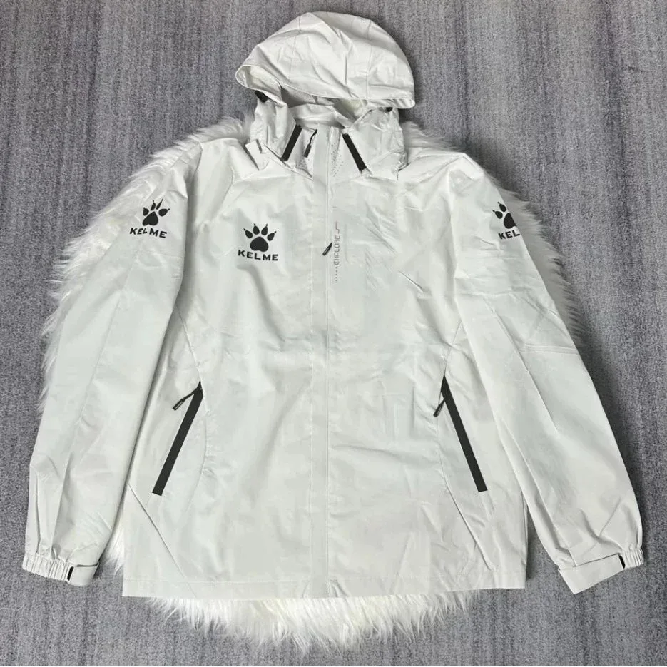 Kelme Kelme White Faux Fur Jacket White - 1